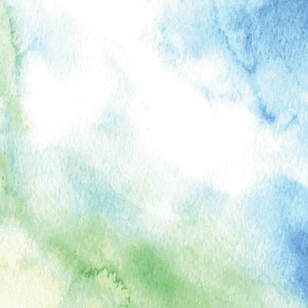 Aquarelle fond dans les tons bleus — Image vectorielle