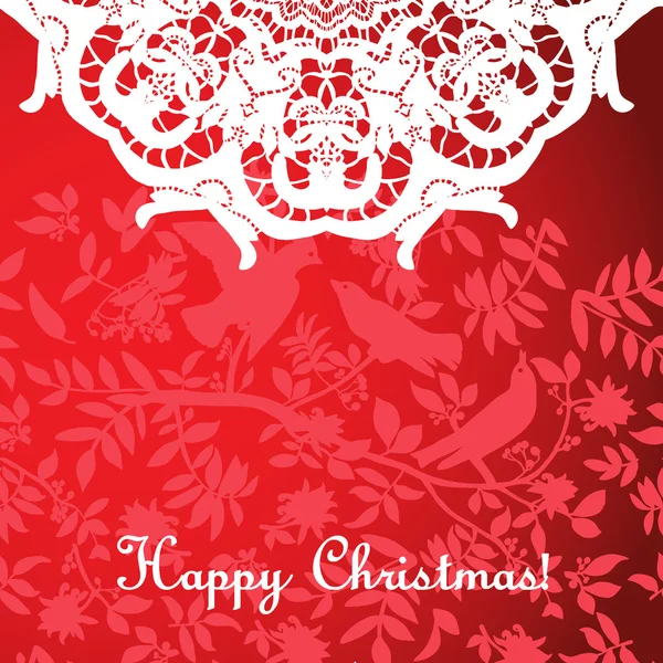 Christmas background with openwork motifs — Stock vektor