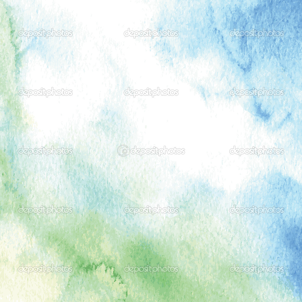 Watercolor background in blue tones
