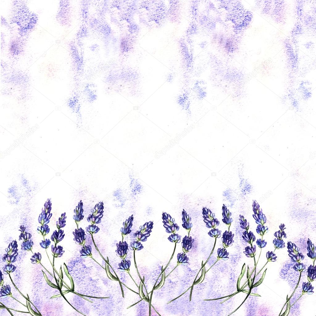 Cute lavender watercolor background
