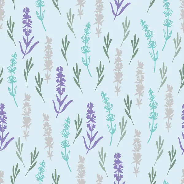 Summer lavender pattern — Stock Vector