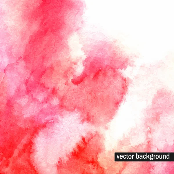 Vermelho abstrato aquarela fundo . —  Vetores de Stock