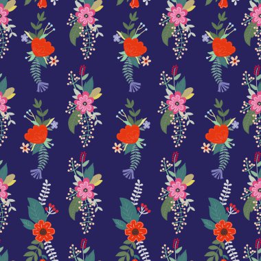 Dekoratif çiçek deseni