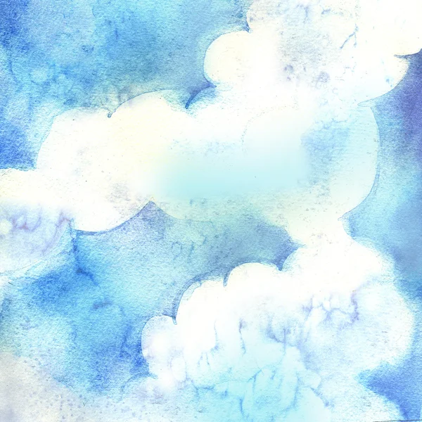 Небесный акварельный фон — стоковое фото