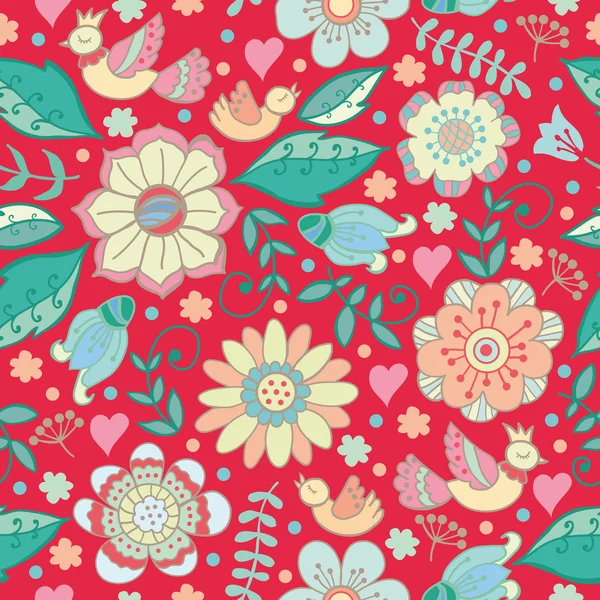 Vintage floral pattern — Stock Vector