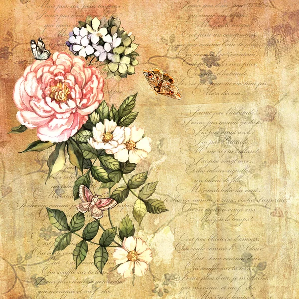 Retro watercolor background — Stock Photo, Image