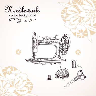Naaldwerk illustratieрукоділля ілюстрація
