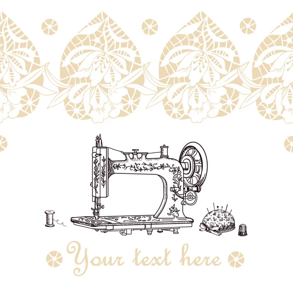 Sewing machine. — Stock Vector