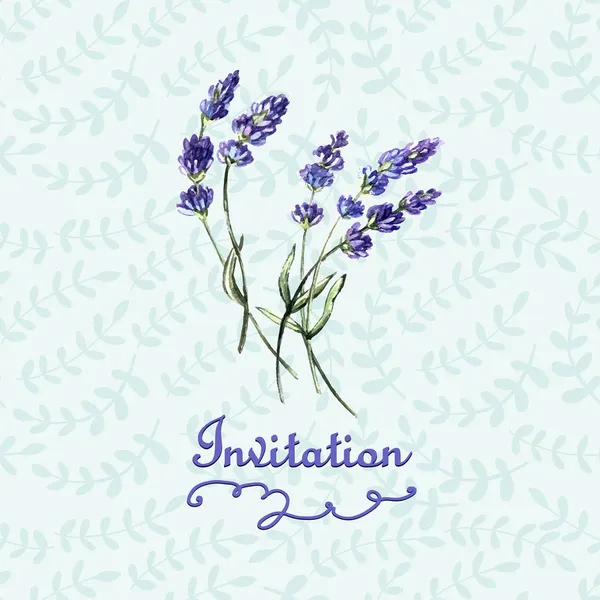 Acuarela lavanda — Archivo Imágenes Vectoriales