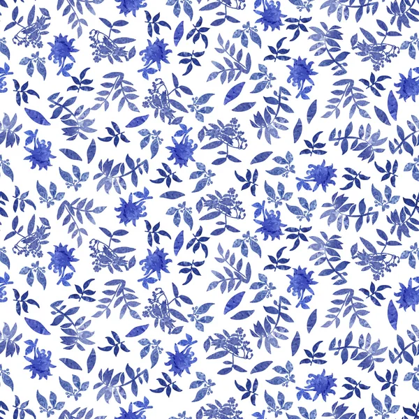 Flowers and leaves pattern — Stock Photo, Image