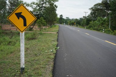 asphalt road in Thailand for tourism