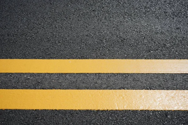 Blurred Image Paved Road Traffic Marking Color Yellow Bright Color — Stockfoto