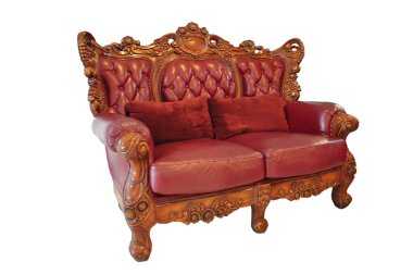 Classic glossy red chair