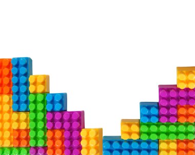 oyuncak renkli plastik blokları