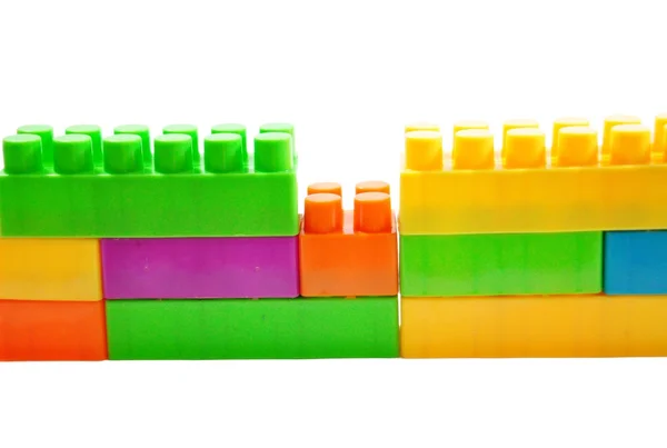 Toy colorful plastic blocks — Stock Photo, Image