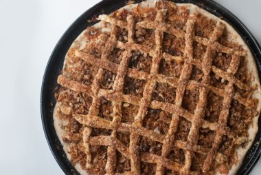 taze pişmiş elma pasta elmalı