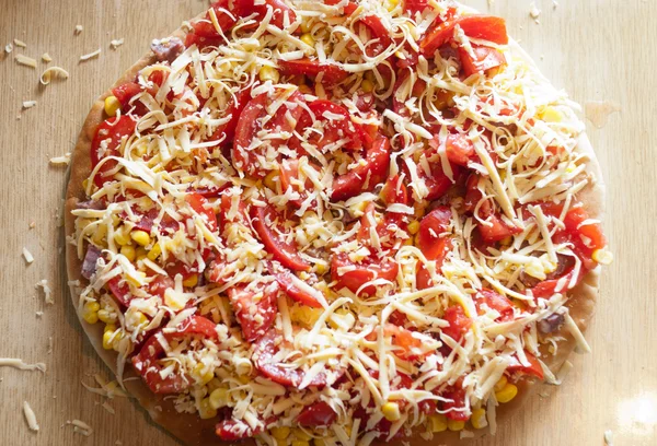 Pizza burgonyával — Stock Fotó