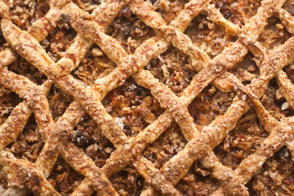 Torta de maçã recém-assada com maçãs — Fotografia de Stock