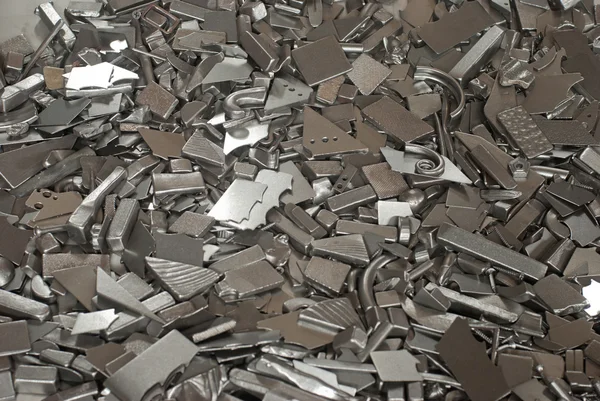 Pieces of metallic parts — Stock Photo, Image
