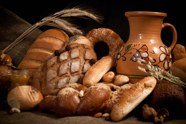 Assortment of baked bread — Stock Photo, Image