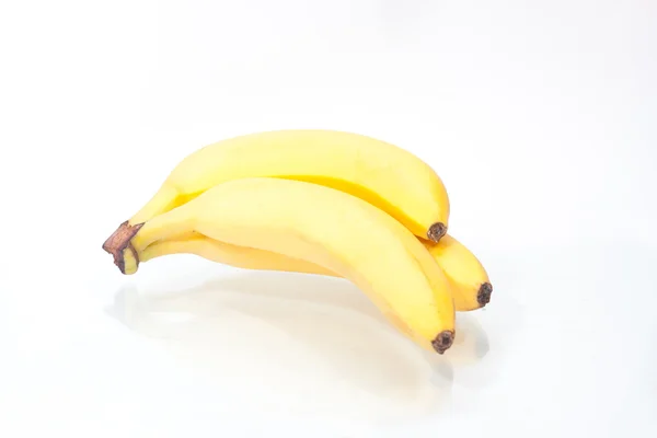 Banaan over Wit — Stockfoto