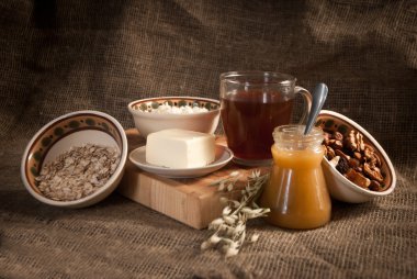 sağlıklı yemek ile ekmek, tahıl