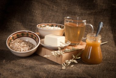 sağlıklı yemek ile ekmek, tahıl