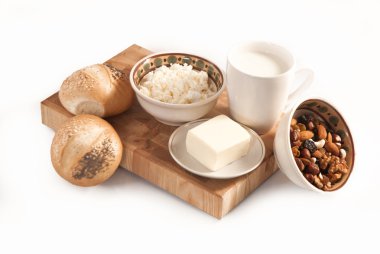 sağlıklı yemek ile ekmek, tahıl