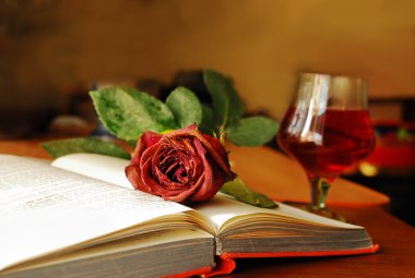 Resmin üstüne gül