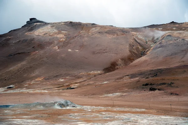 Islandia - namaskard w jezioro myvatn — Zdjęcie stockowe