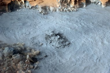 İzlanda - lake myvatn, namaskard sıcak çamur