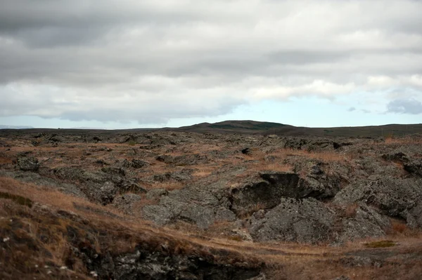 Islande - Le Nord-Est - champ de lave à Reykjahl — Photo