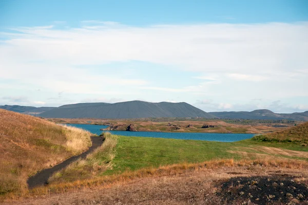 Islande - Le Nord-Est - Vue sur le lac Myvatn — Photo