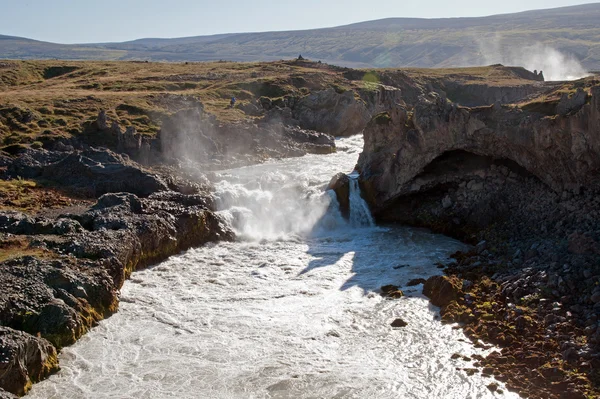 Island - nordost - vattenfall godafoss — Stockfoto