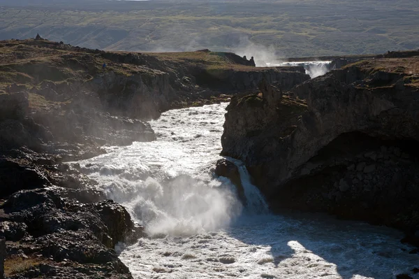 Island - nordost - vattenfall godafoss — Stockfoto