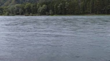 Tatil manzarası. Rus Altai dağları. Aya bölgesi. Tatil evde.