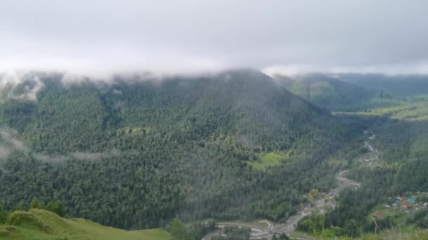 Paesaggio di vacanza. Montagne russe dell'Altai. Regione Multa. Vacanze a casa — Video Stock