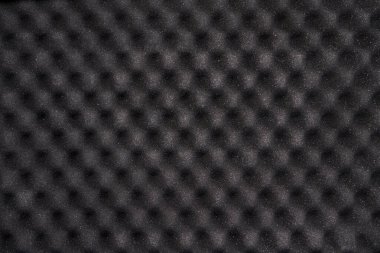 Köpük sesi duvar dokusunu korur. Ses kayıt arkaplanı. Piramit şekli