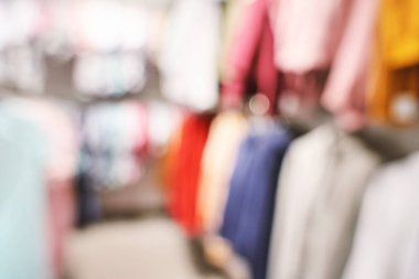 Bulanık alışveriş merkezi geçmişi. Odaklanamayan duvar kağıdı. İş bürosu içi