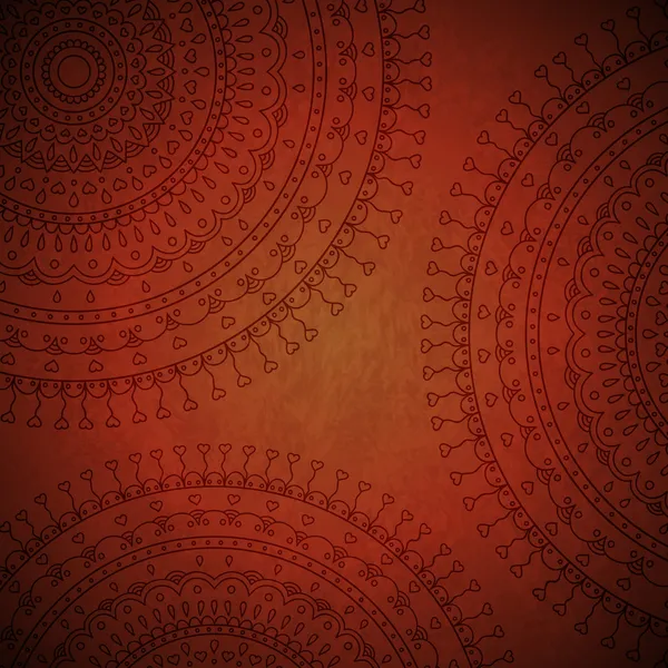Kırmızı mandala süsleme arka plan