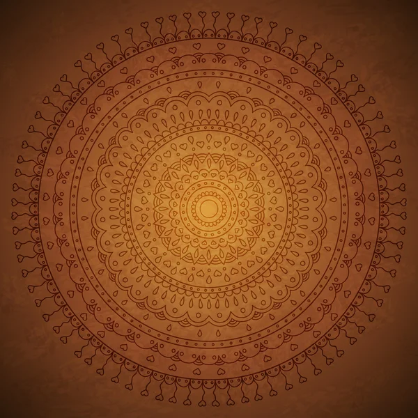 Vintage mandala ornement fond — Image vectorielle