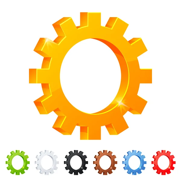 7 ayarları sembolün farklı renklerde ayarla