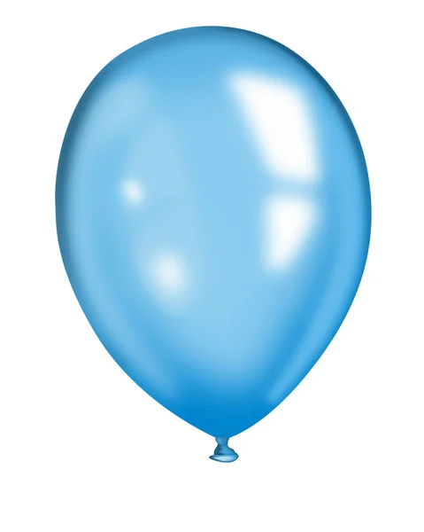 Realistiska blå ballong — Stockfoto