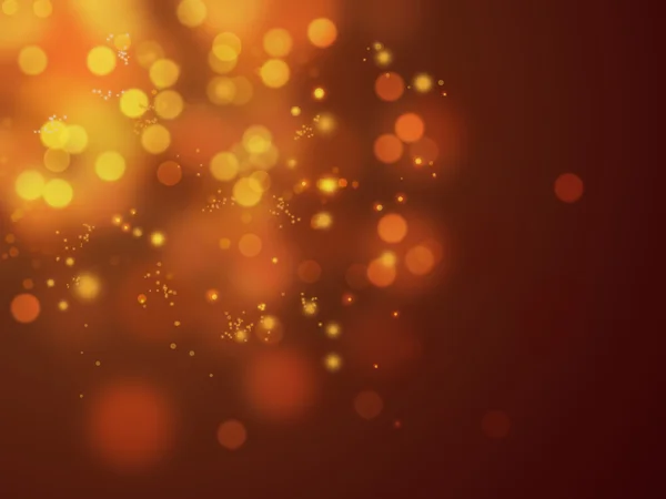 Gouden wazig licht en sparkles — Stockfoto