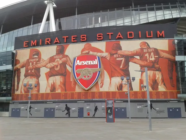 Arsenal FC, estádio da Emirates . — Fotografia de Stock