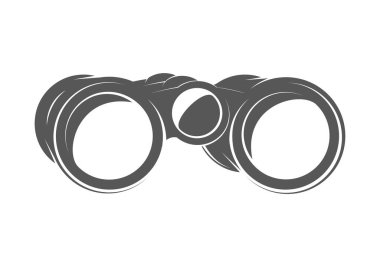 Beyaz arka planda izole edilmiş klasik opera gözlükleri. Vektör illüstrasyonu