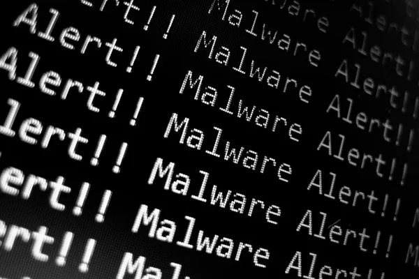 Malware Alerta — Fotografia de Stock