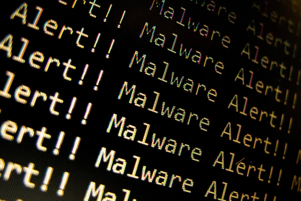 Malware Alert — Stock Photo, Image
