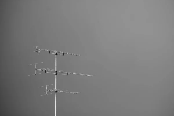 Signaaltorens Lichtpaal Zijn Zwart Wit — Stockfoto