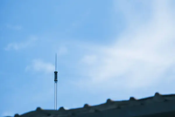 Céu Azul Beleza Nuvens Brancas Fundo — Fotografia de Stock